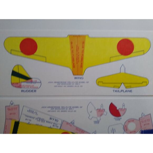 Airplane Toy Jack Armstrong Tru-Flite Model Of Japanese Nakajima GM Cereal 1944 - Picture 5 of 6